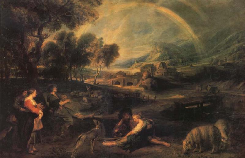 Peter Paul Rubens Landscape with a Rainbow oil painting image